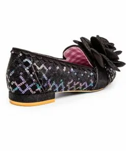 Irregular Choice Sweet Briar 40's Ballerinas Black New In 9 Irregular Choice Sweet Briar 40's Ballerinas Black New In