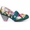Irregular Choice Pipsqueak Toadstool 40's Pumps Green New In