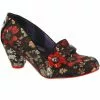 Irregular Choice Highland Haven Floral 60's Pumps Black New In