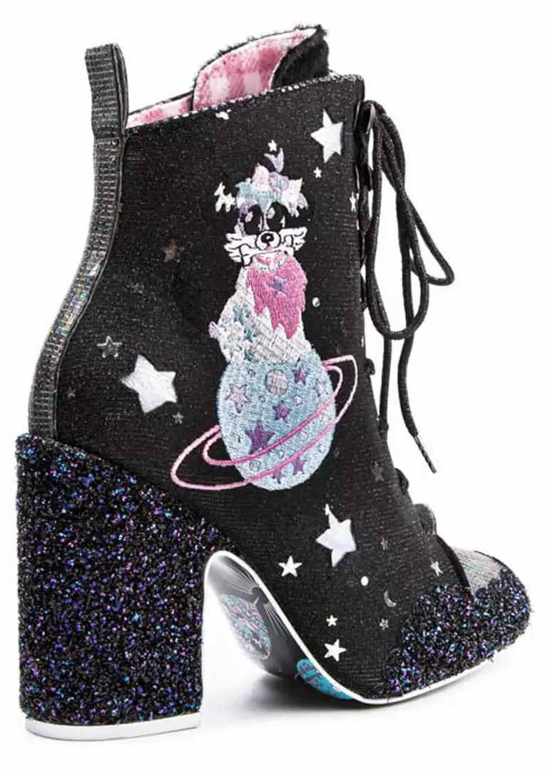 Irregular Choice Felicette Space Cat Boots Black New In 7 Irregular Choice Felicette Space Cat Boots Black New In