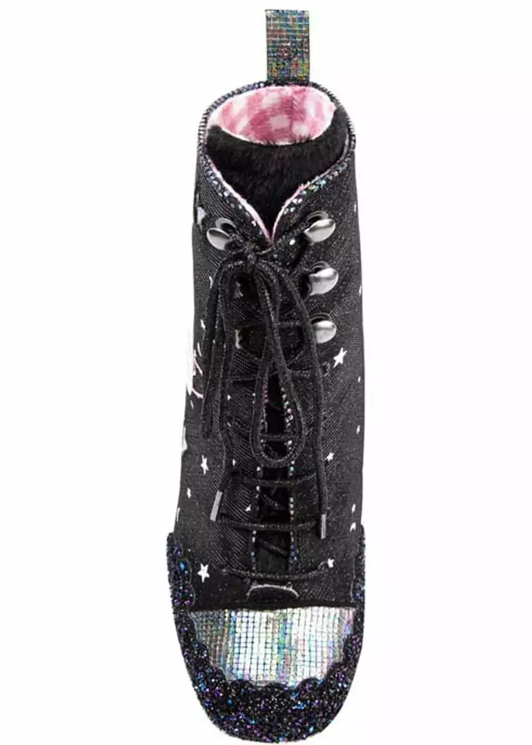 Irregular Choice Felicette Space Cat Boots Black New In 8 Irregular Choice Felicette Space Cat Boots Black New In
