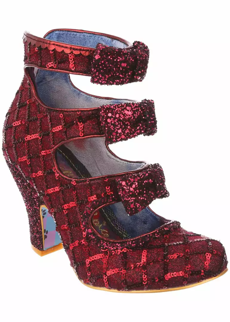 New In Irregular Choice Put A Bow On It 50's Pumps Rot 3 New In Irregular Choice Put A Bow On It 50's Pumps Rot