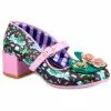New In Irregular Choice Lilypond Frog 60's Block Heel Pumps Black 2 New In Irregular Choice Lilypond Frog 60's Block Heel Pumps Black