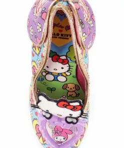 Irregular Choice X Hello Kitty Star Of The Show Heels Purple Blue New In