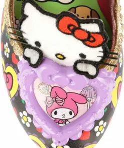 Irregular Choice X Hello Kitty Star Of The Show Heels Purple Black New In
