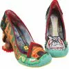 Irregular Choice Top Dog Pumps Green Multi New In 1 Irregular Choice Top Dog Pumps Green Multi New In