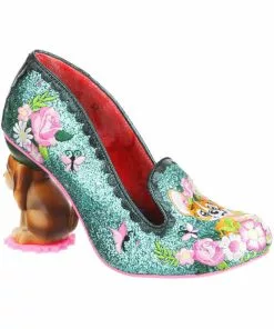 New In Irregular Choice Bougainvillea Dog Pumps Turquoise Teal 12 New In Irregular Choice Bougainvillea Dog Pumps Turquoise Teal