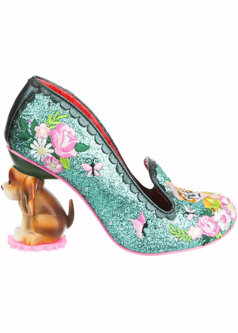 New In Irregular Choice Bougainvillea Dog Pumps Turquoise Teal 3 New In Irregular Choice Bougainvillea Dog Pumps Turquoise Teal