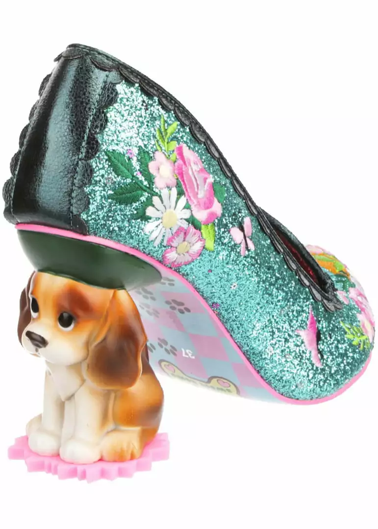 New In Irregular Choice Bougainvillea Dog Pumps Turquoise Teal 4 New In Irregular Choice Bougainvillea Dog Pumps Turquoise Teal