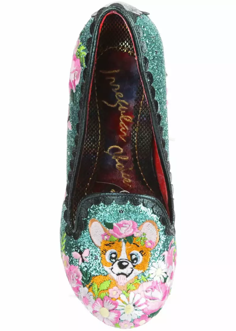 New In Irregular Choice Bougainvillea Dog Pumps Turquoise Teal 8 New In Irregular Choice Bougainvillea Dog Pumps Turquoise Teal
