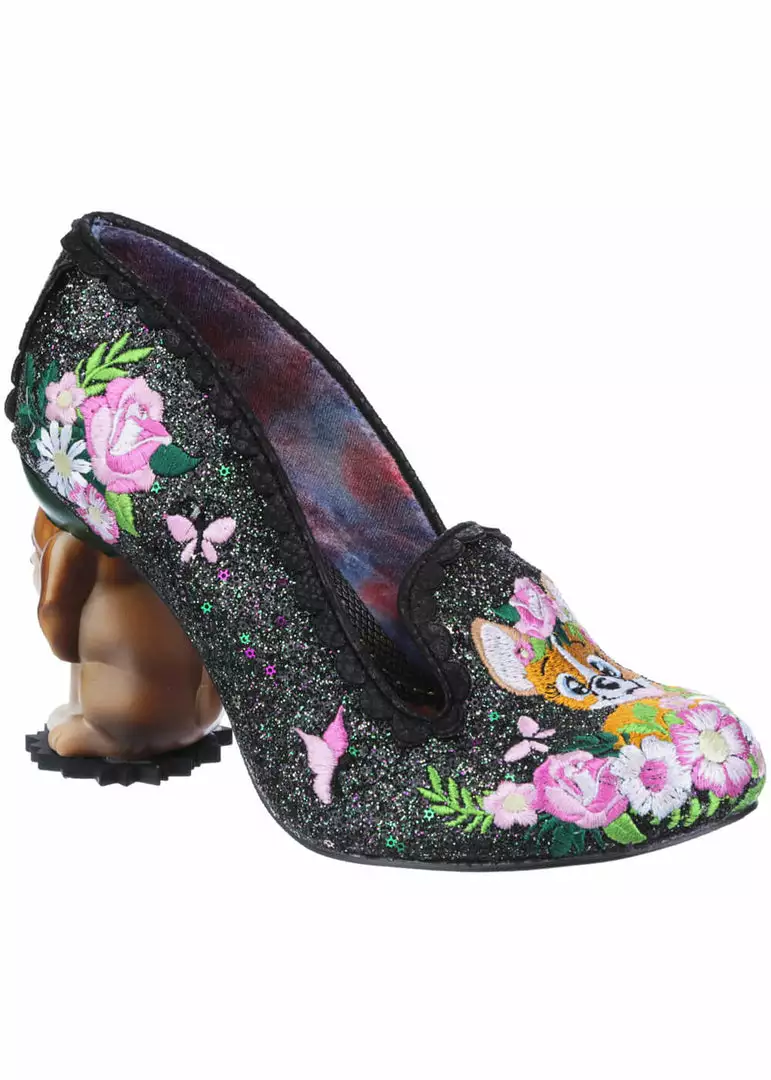 Irregular Choice Bougainvillea Dog Pumps Black 8 Irregular Choice Bougainvillea Dog Pumps Black
