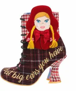 Irregular Choice Little Red 70's Boots Brown