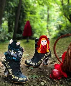 Irregular Choice Little Red 70's Boots Black