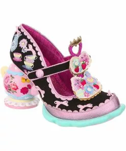 Irregular Choice Afternoon Treat Teapot Pumps Black