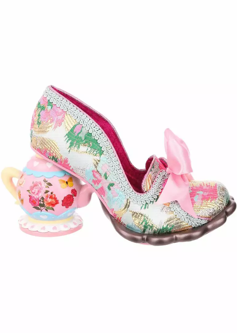 Irregular Choice Elevenses Teapot Pumps In Pink 5 Irregular Choice Elevenses Teapot Pumps In Pink