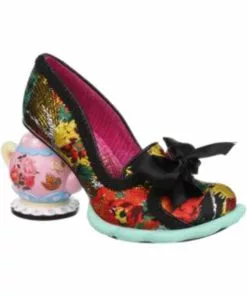 Irregular Choice Elevenses Teapot Pumps In Black New In