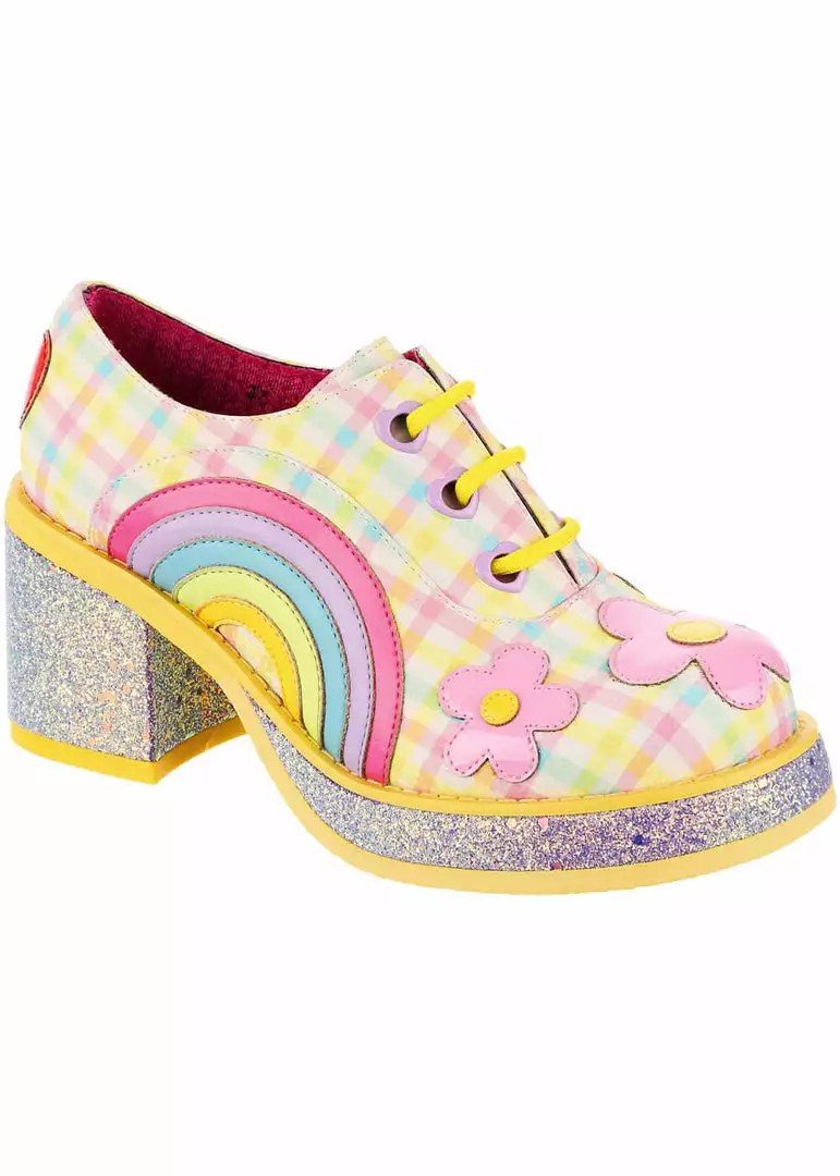 Irregular Choice Rainbows And Love 60's Platform Pumps Pastels 3 Irregular Choice Rainbows And Love 60's Platform Pumps Pastels