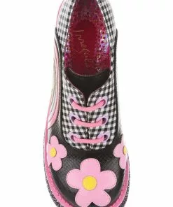 Irregular Choice Rainbows And Love 60's Platform Pumps Black New In