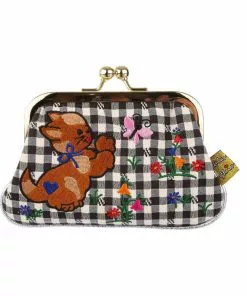 Irregular Choice Kitten Cute Cat Clip Purse Black