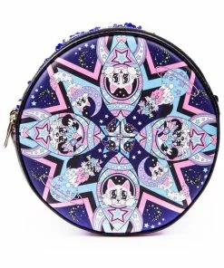 Irregular Choice Rocko Roller Space Cat Bag Purple New In
