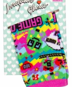 Irregular Choice Gaming Socks Green Yellow New In