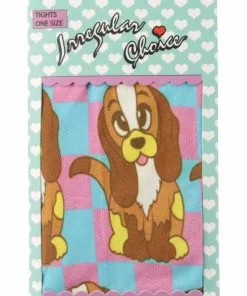 Irregular Choice Barking Mad Dog Leggings Pink Blue New In