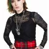 Jaw Breaker New In Jawbreaker Spiderweb Lace 80's Top Black 2 Jaw Breaker New In Jawbreaker Spiderweb Lace 80's Top Black
