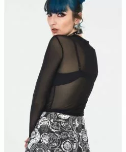 Jawbreaker Serpent Snake Mesh Top Black 9 Jawbreaker Serpent Snake Mesh Top Black