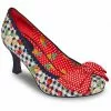 Joe Browns Couture Diva Stawberry Gingham 50's Pumps Blue New In 1 Joe Browns Couture Diva Stawberry Gingham 50's Pumps Blue New In