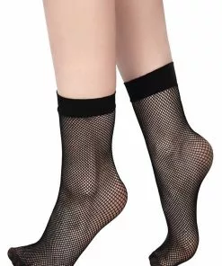 New In Killstar Courtney Fishnet Socks Black