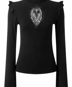 New In Killstar Antonia Top Black