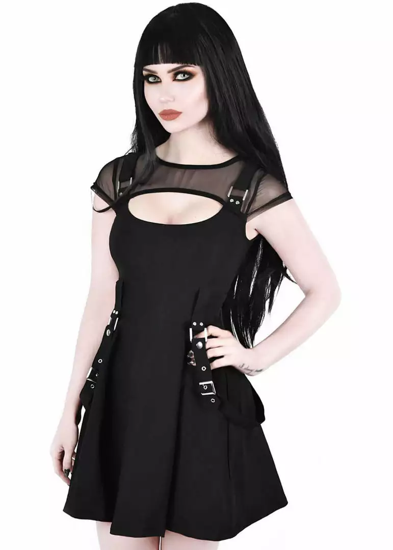 New In Killstar Kounter Kulture Skater Dress Black 7 New In Killstar Kounter Kulture Skater Dress Black
