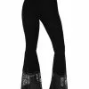 Killstar Nova Velvet Bell Bottoms 70's Trousers Black 2 Killstar Nova Velvet Bell Bottoms 70's Trousers Black
