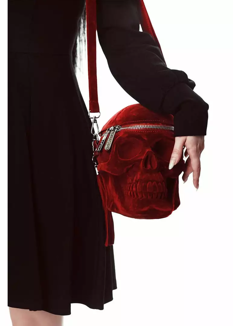 New In Killstar Grave Digger Skull Bag Blood Red 7 New In Killstar Grave Digger Skull Bag Blood Red
