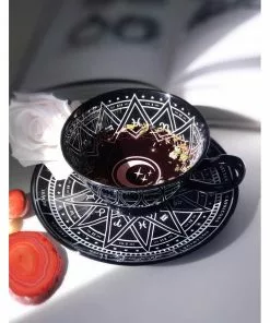 Killstar Zodiac Cup & Saucer Black New In