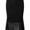 New In Killstar Elora Lace 40's Fishtail Pencil Skirt Black
