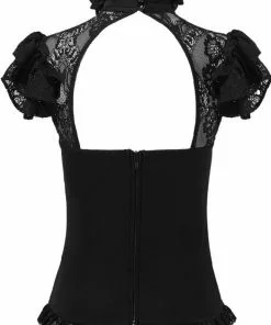 New In Killstar Avalyn 40's Top Zwart