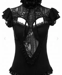 New In Killstar Avalyn 40's Top Zwart