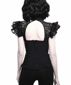 New In Killstar Avalyn 40's Top Zwart