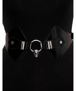 New In Killstar Grave O-Ring Skull Belt Black
