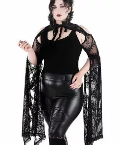 Killstar In Exile Lace Bolero Black
