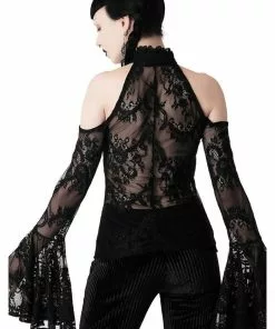 Killstar Cyrena Lace 70's Top Black New In 8 Killstar Cyrena Lace 70's Top Black New In