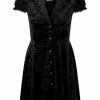 New In Killstar Marceline Velvet 60's Dress Black 2 New In Killstar Marceline Velvet 60's Dress Black