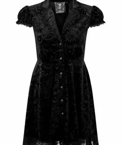 New In Killstar Marceline Velvet 60's Dress Black