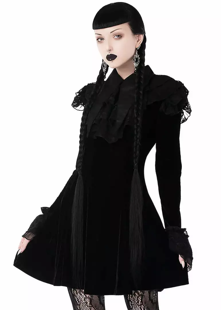 New In Killstar Zoe 60's Shift Dress Black 7 New In Killstar Zoe 60's Shift Dress Black