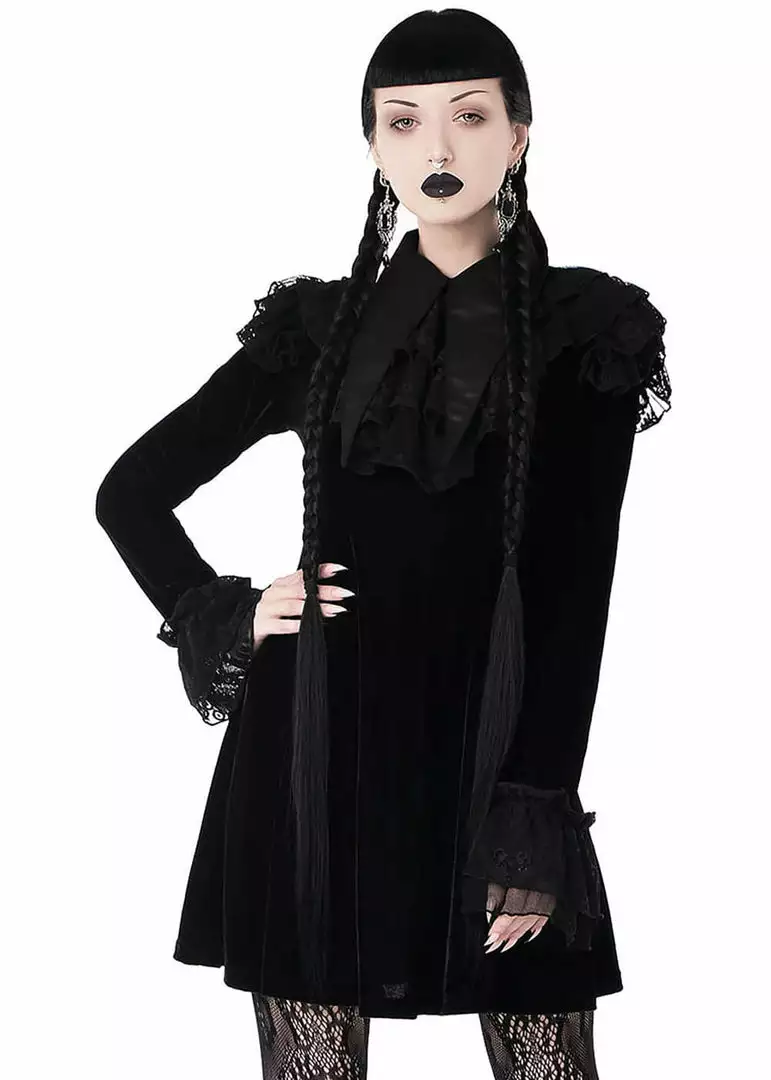 New In Killstar Zoe 60's Shift Dress Black 5 New In Killstar Zoe 60's Shift Dress Black