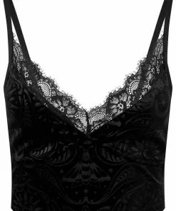 Killstar Melania Velvet Top Black New In