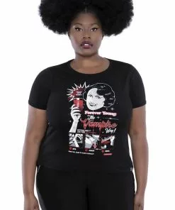 Killstar Forever Young Ringer T-Shirt Black