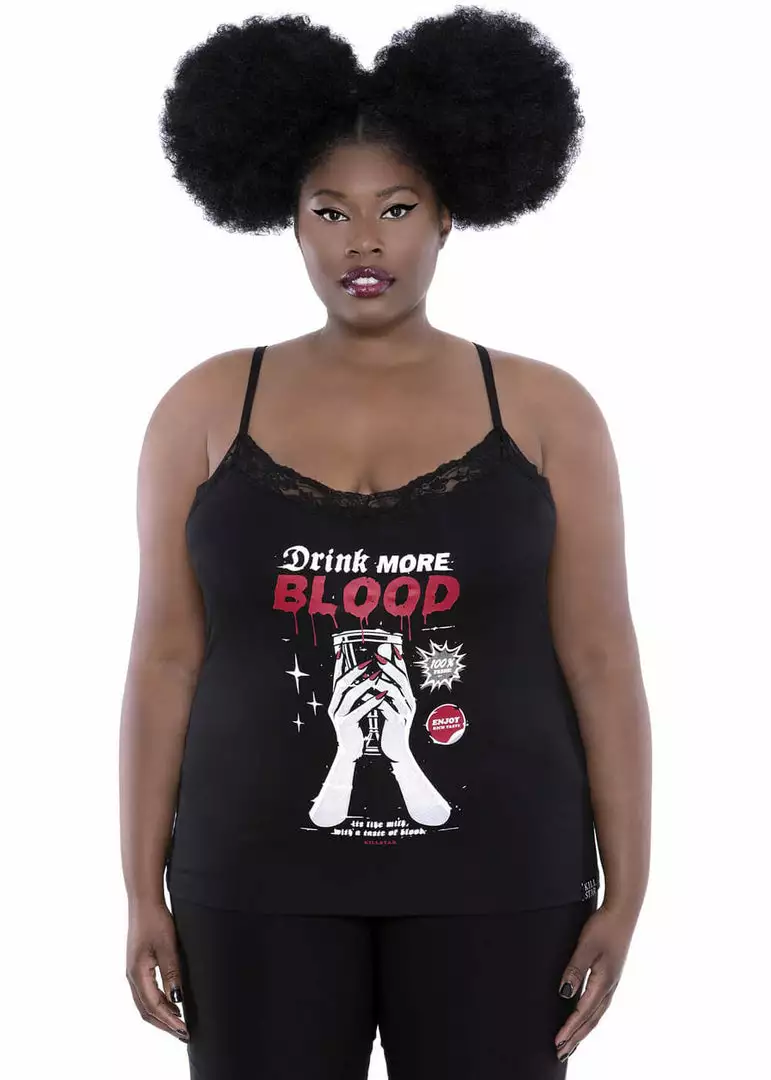 New In Killstar Drink More Strappy Top Black 4 New In Killstar Drink More Strappy Top Black