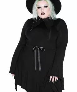 Killstar I'm Bats Collar Dress Black New In 9 Killstar I'm Bats Collar Dress Black New In